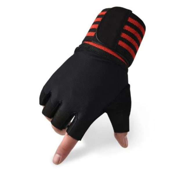 Weight Lifting GYM Gloves- RED