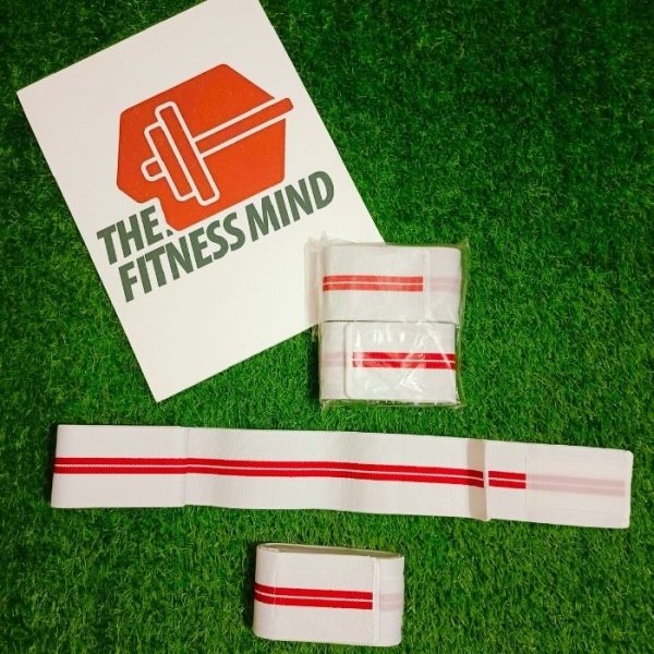 Knee Wraps- White Red