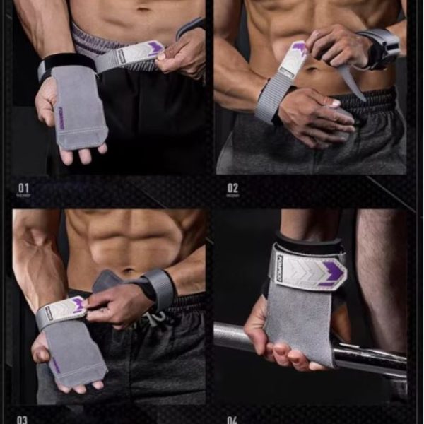 Weight Lifting Wrist Grip- Grey