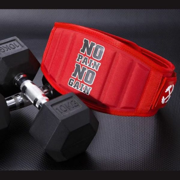 NEOPRENE WEIGHTLIFTING BELT- RED