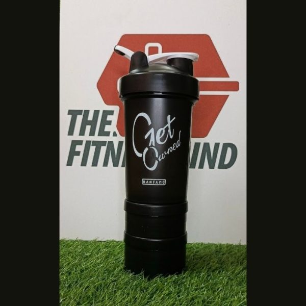 3 Part Shaker Bottle- Black 2