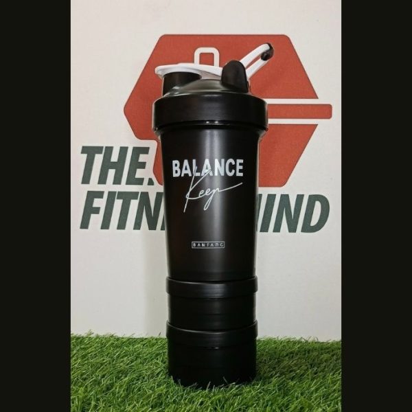 3 Part Shaker Bottle- Black 1