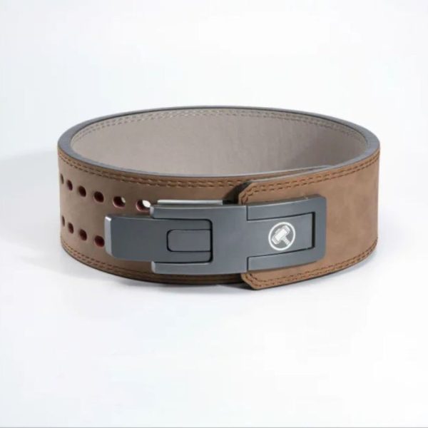 Lever Leather Power Lifting 13mm belt- Dark Brown