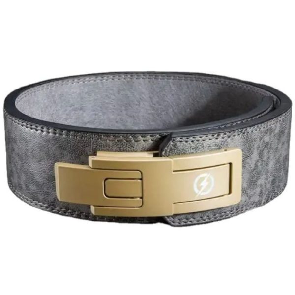 Lever Leather Power Lifting 13mm Belt- Grey